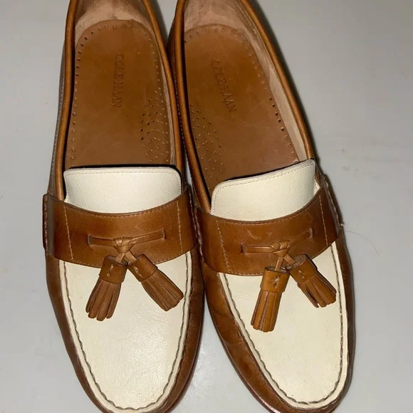 Cole Haan Brown and Cream Loafers - Picture 6 of 6